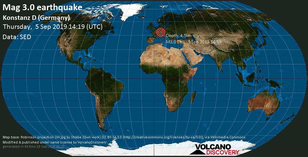 Info Terremoto Terremoto Magnitudine M3 0 Alle Thursday 5