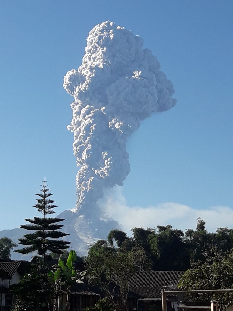  Merapi  volcano Central Java sudden large explosive 